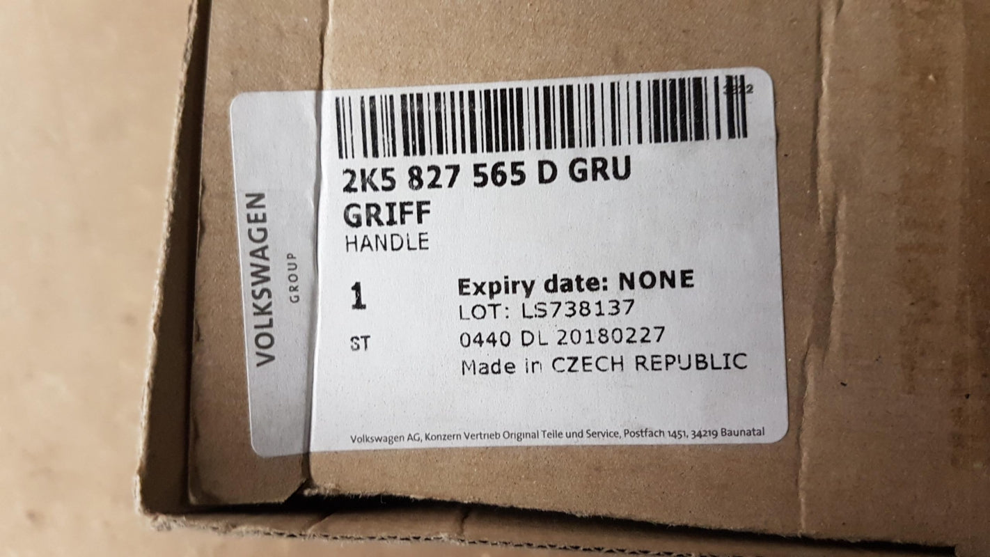 Original VW Caddy 2C 11-15 Heckklappengriff grundiert 2K5827565DGRU