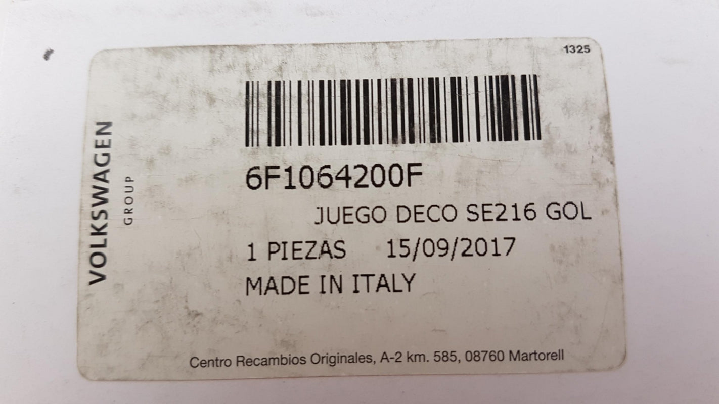 Original SEAT Arona Sophisticated Pedalkappen für Schaltgetriebe 6F1064200F