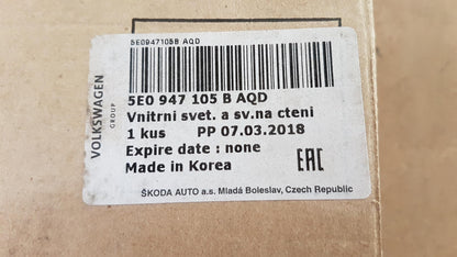 Original SKODA Octavia 5E Innenleuchte perlgrau/chrom 5E0947105BAQD
