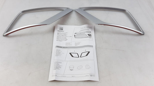 Original SEAT Arona Nebelscheinwerfer Leisten Blenden Matt Silber 6F9071004