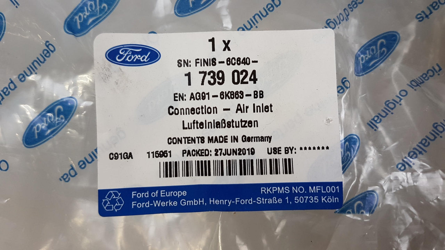 Original OE FORD Ladeluftschlauch 1739024