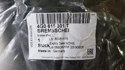 Original AUDI A6 Allroad quattro 13-18 1x Bremsscheibe 356X34mm Vorne 4G0615301T