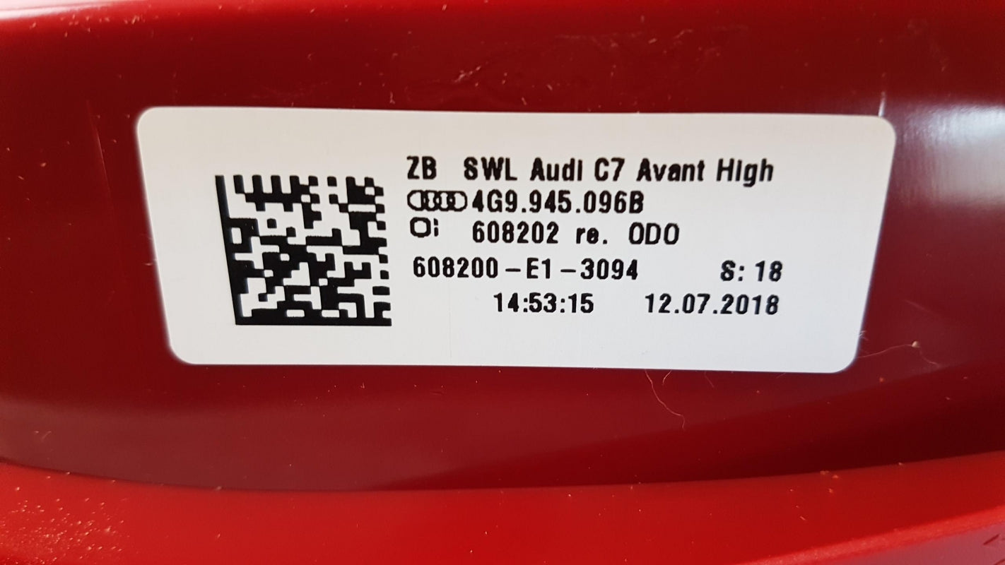 Original AUDI A6 Avant 11-14 Heckleuchte Rückleuchte Led Außen Rechts 4G9945096B