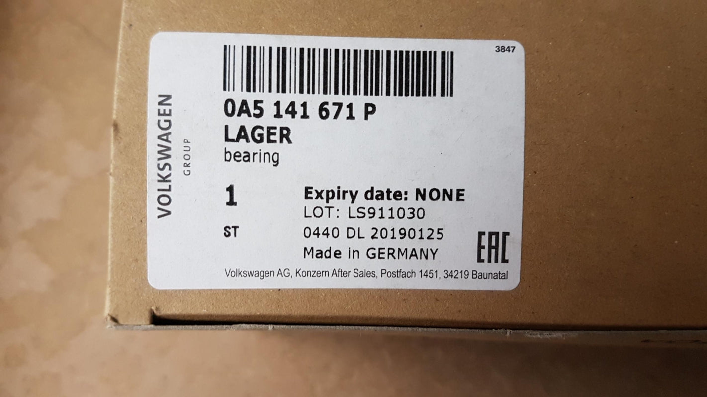 Original OE Volkswagen Drucklager 0A5141671P