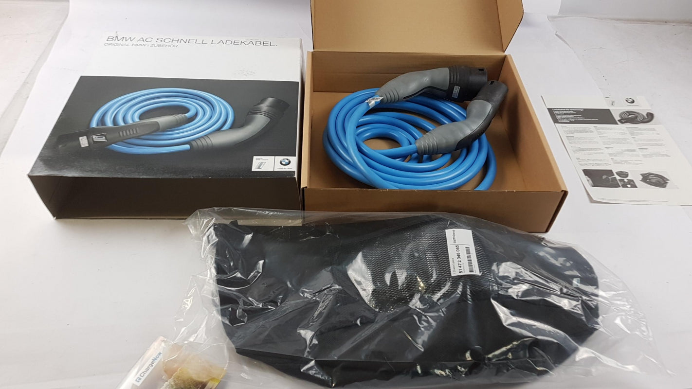 Original BMW i3 i8 AC Schnell Ladekabel inkl. Kabeltasche 61902350237