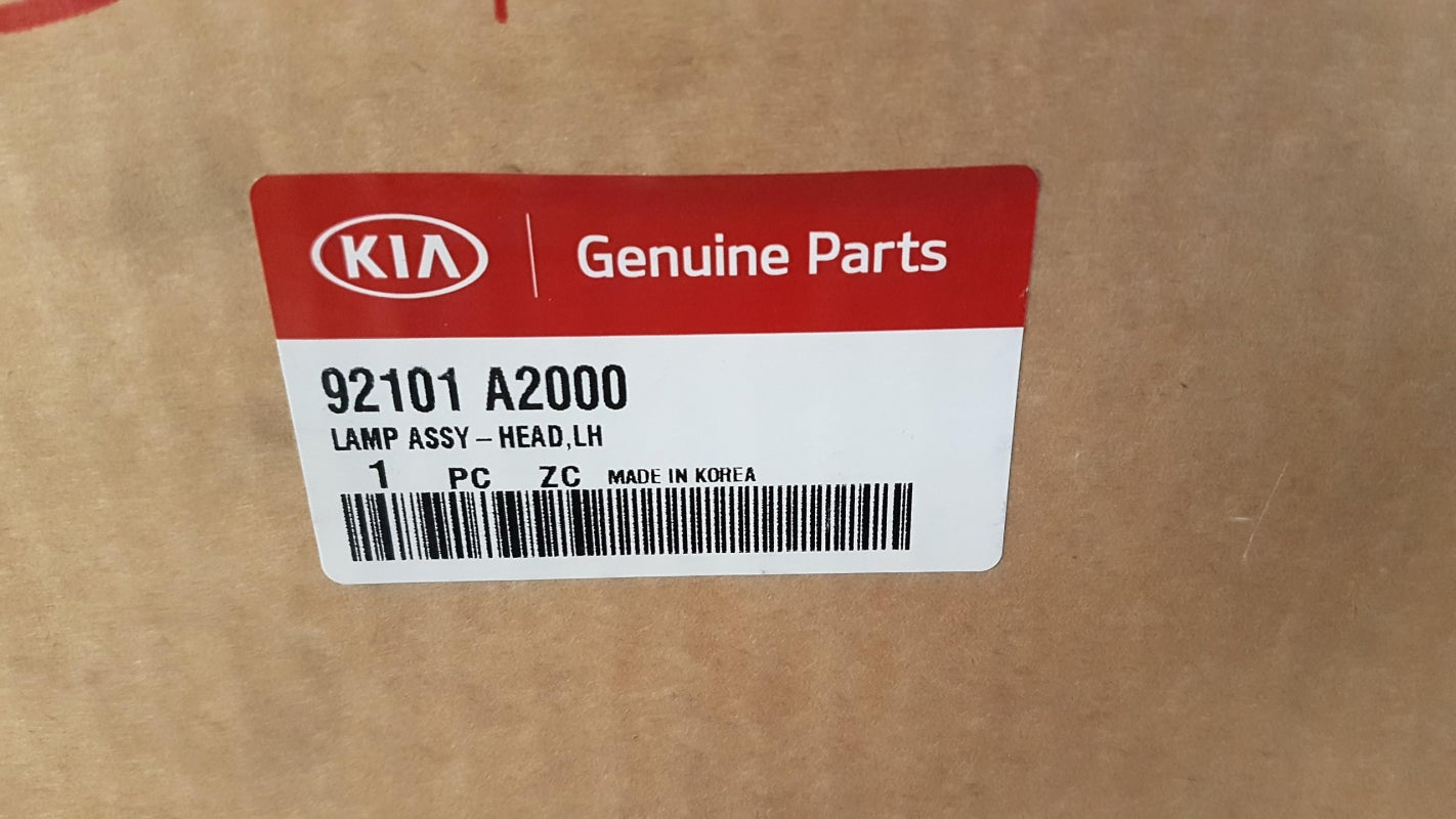 Original KIA Ceed 2012-2018 Scheinwerfer Halogen Links 92101A2000