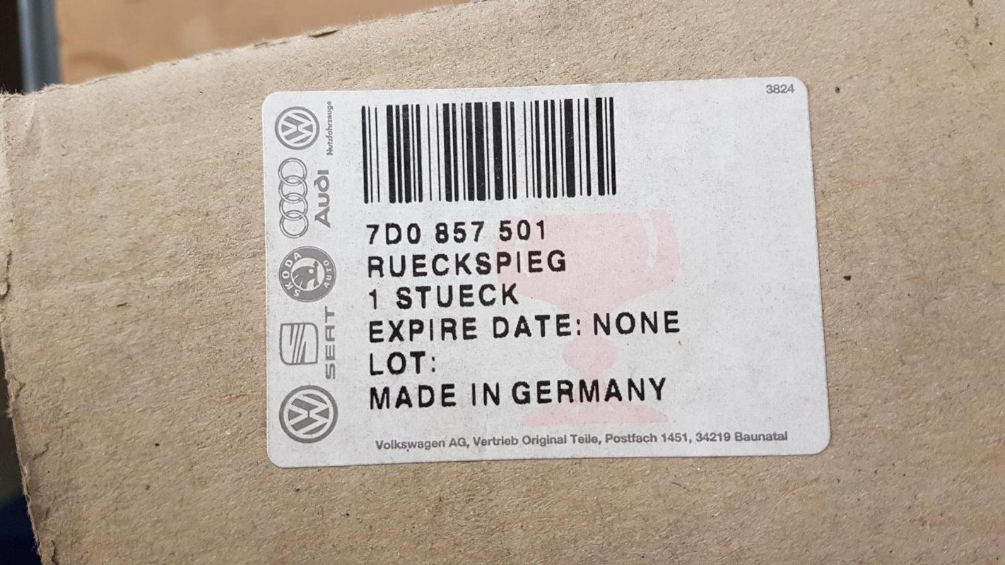 Original OE Volkswagen Außenspiegel 7D0857501