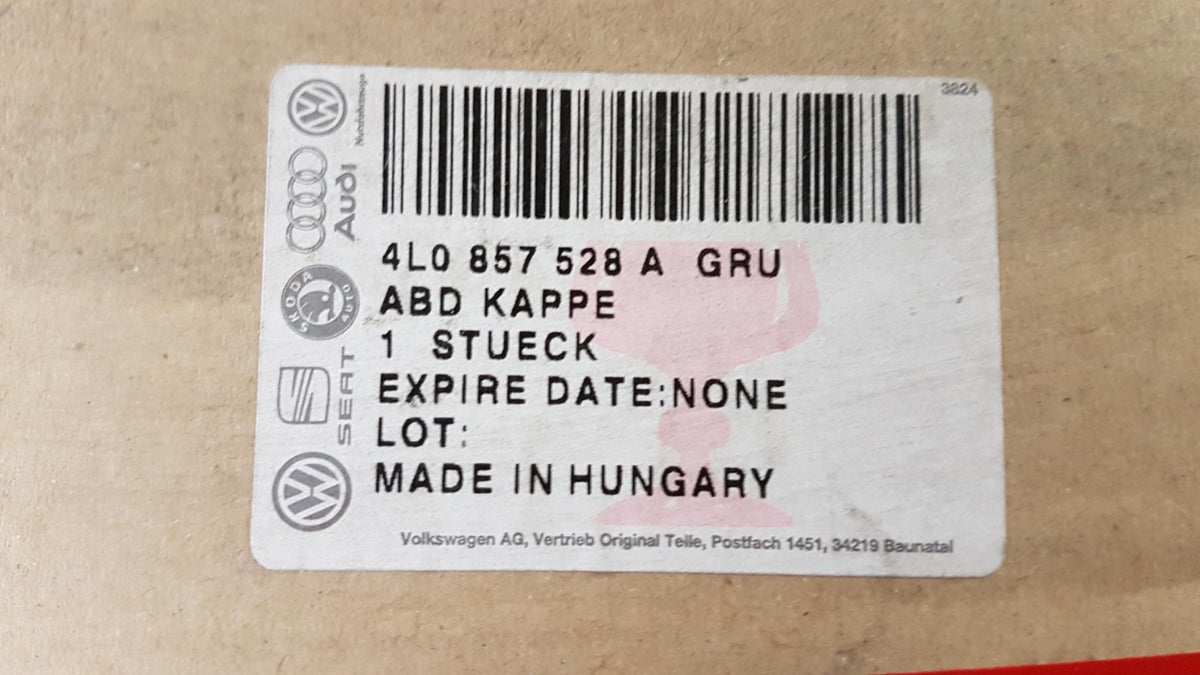 Original OE Volkswagen Außenspiegel Abdeckung 4L0857528AGRU