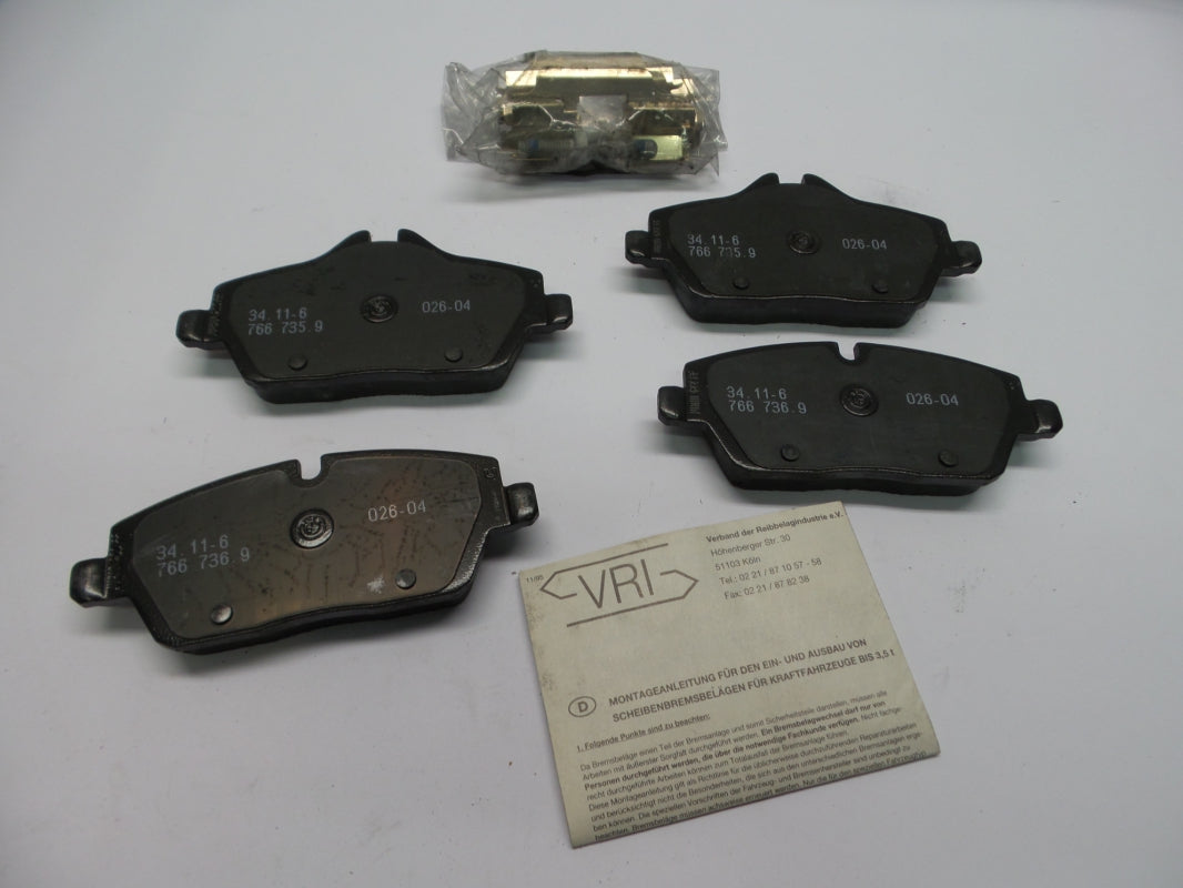 Original BMW 1er E81 E87 E88 E82 Bremsbeläge Bremsbelagsatz vorne 34116767144
