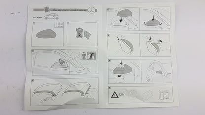 Original OPEL Adam Außenspiegelkappen 2-stück carbon 13392144