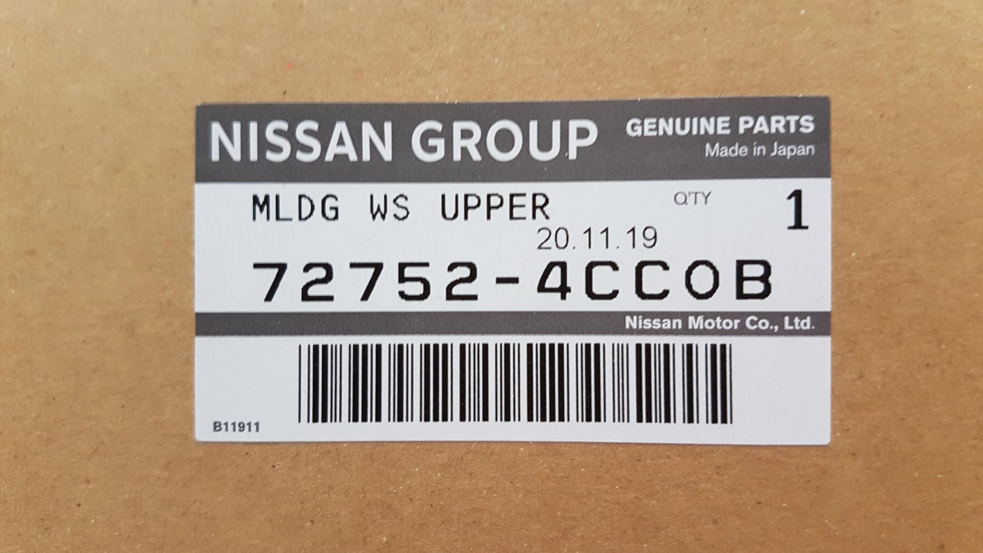 Original OE NISSAN Windscheibe Dichtung 727524CC0B