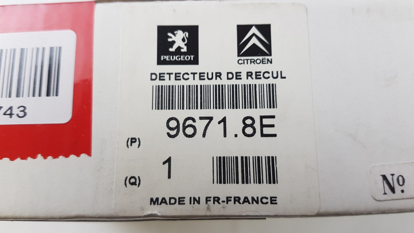 Original PEUGEOT 207 308 407 SW Einparkhilfe hinten 96718E