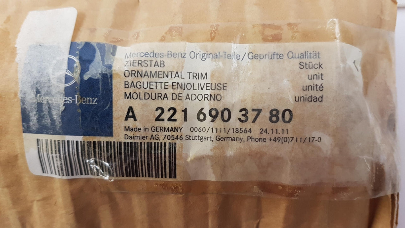 Original MERCEDES-BENZ S-klasse W221 Tür Zierleiste hinten links A2216903780