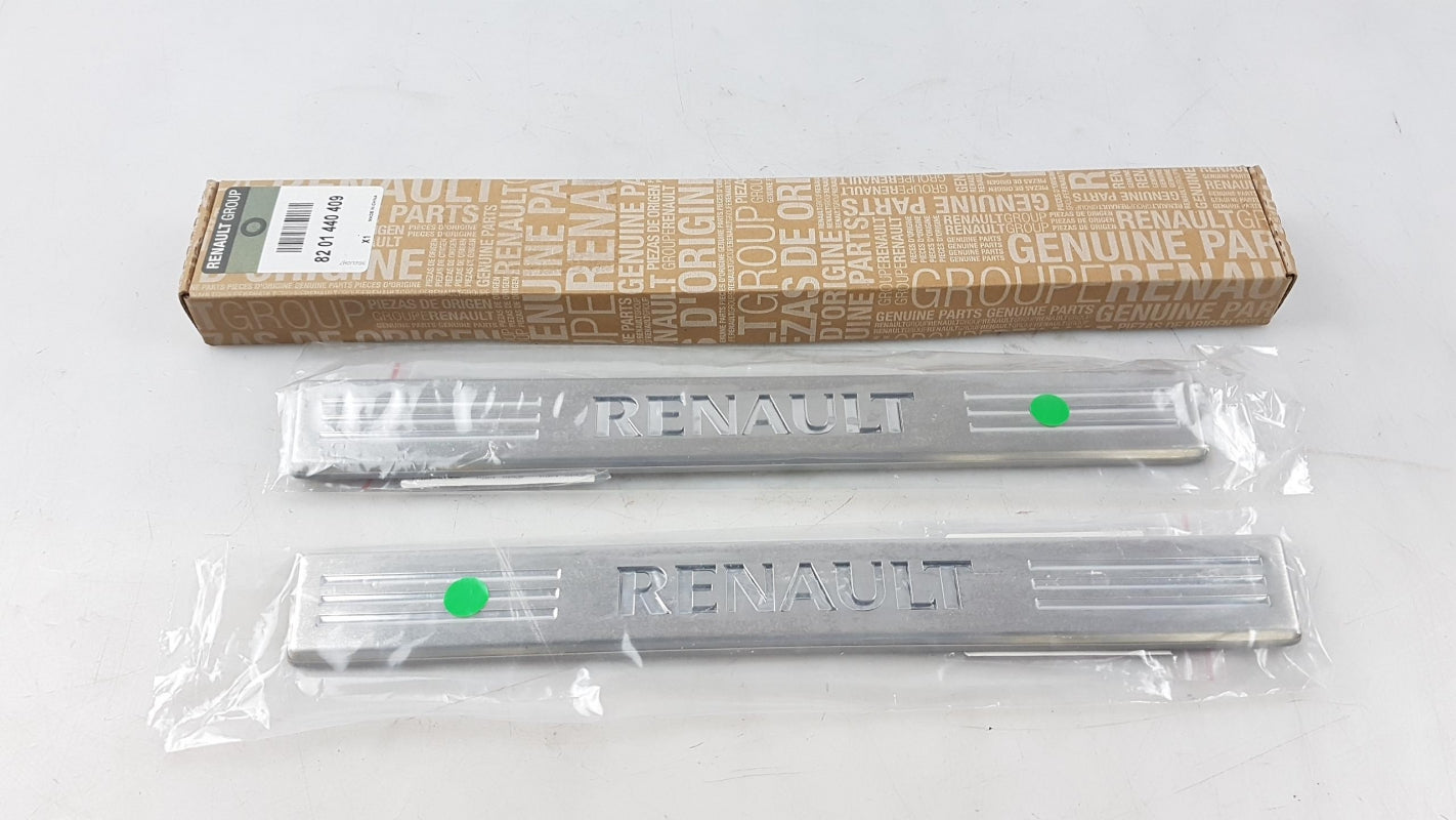 Original RENAULT Twingo III Arkana door sill plates set of 2 8201440409 
