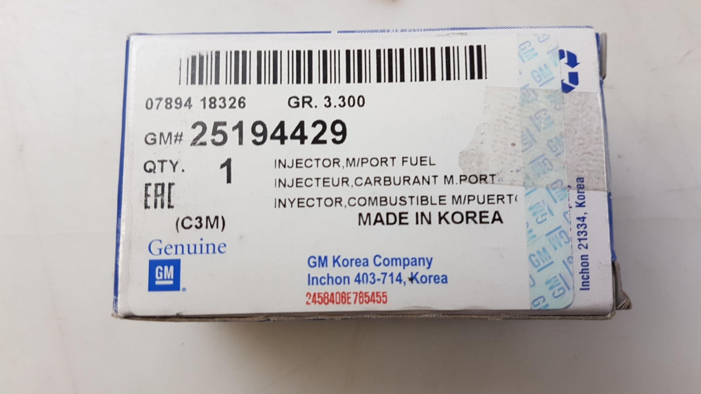 Original OE CHEVROLET Injektor Düse 25194429