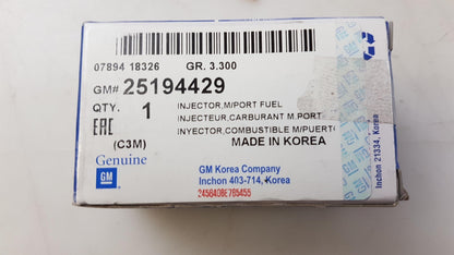 Original OE CHEVROLET Injektor Düse 25194429