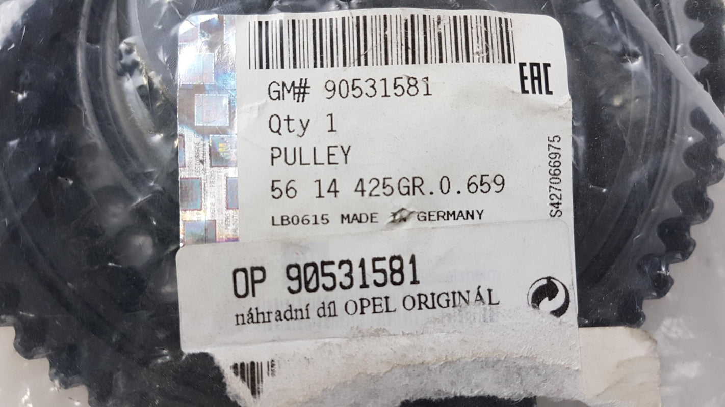 Original OE OPEL Kurbelwelle Riemenscheibe 90531581