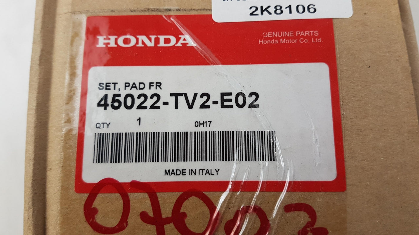 Original HONDA Civic '15- Bremsbeläge Bremsklötze vorne 45022TV2E02