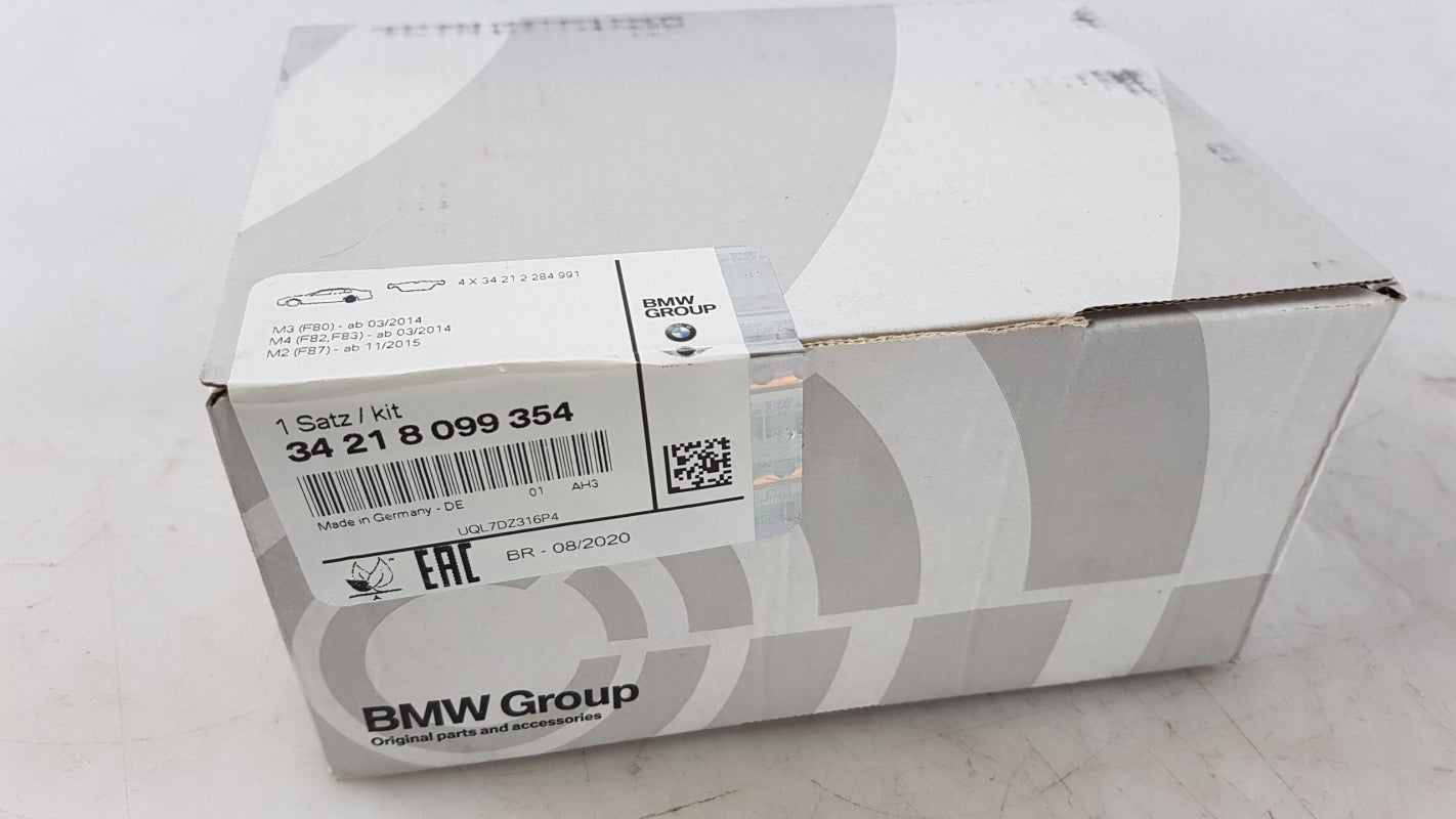 Original BMW 2' F87 3' F80 4' F82 F83 Bremsbeläge asbestfrei Hinten 34218099354