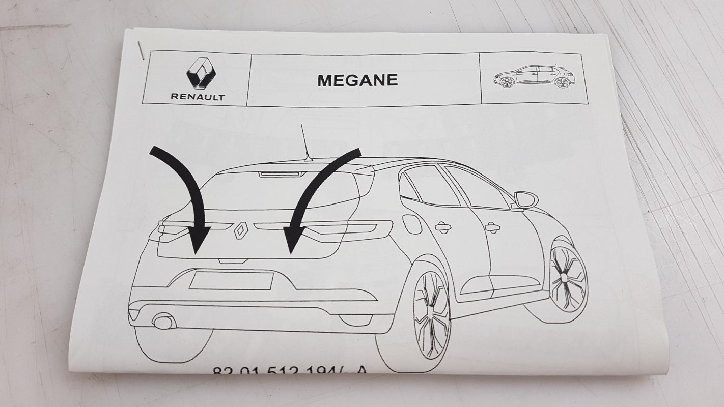 Original RENAULT Megane IV (2016-2020) Ladenkantenschutz Satz Hinten 8201512194