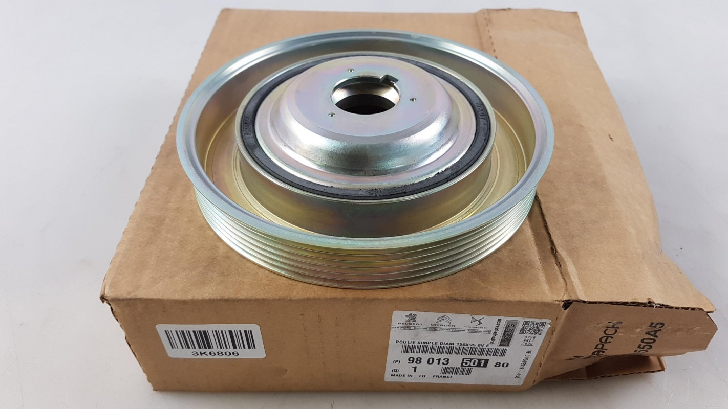 Original OE Peugeot crankshaft pulley 9801350180 