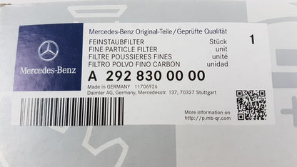 Original MERCEDES-BENZ ML W166 GL X166 GLE C292 Innenraumfilter A2928300000