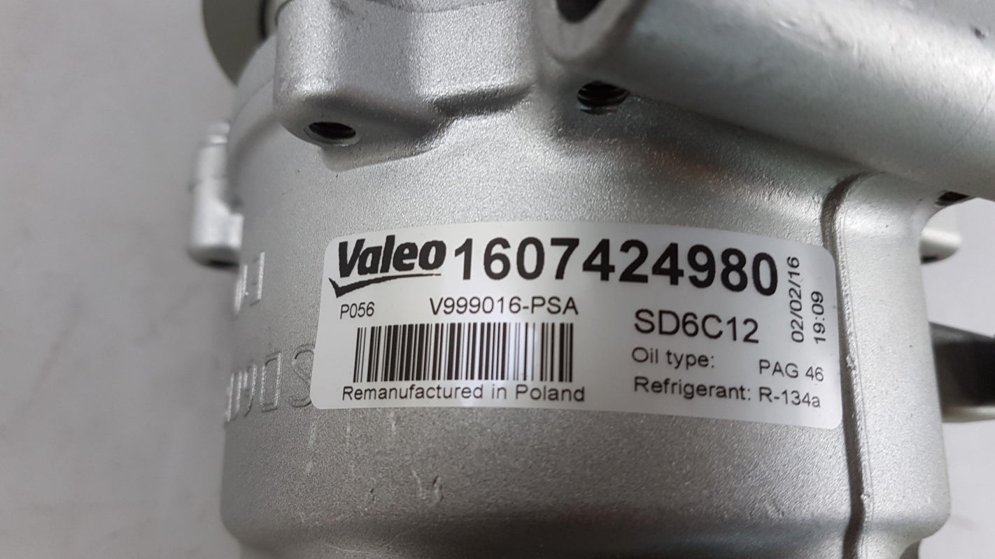 Original PEUGEOT 208 408 Klimakompressor 1607424980