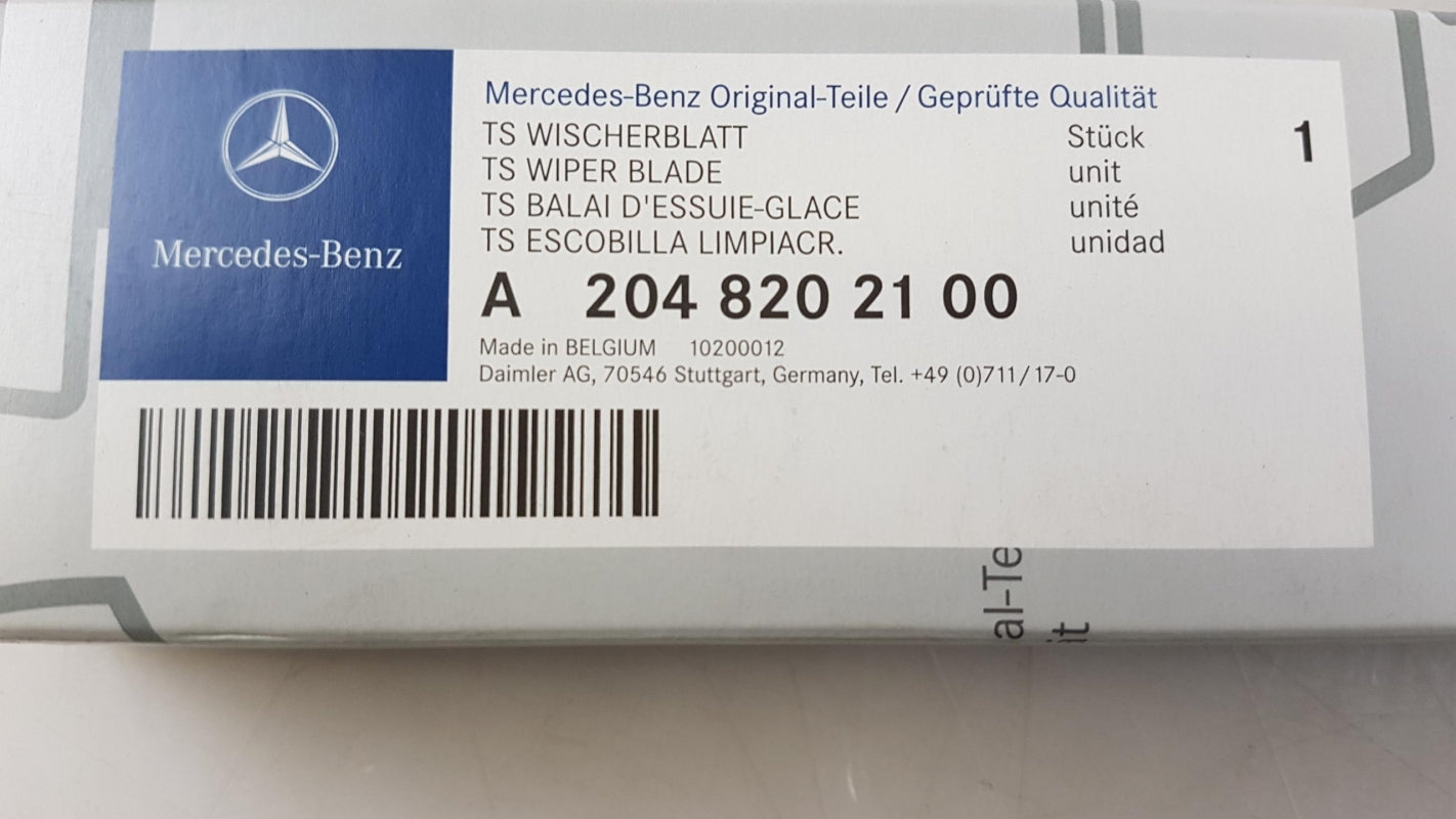 Original MERCEDES-BENZ C300 C350 Wischerblättersatz (2st) Vorne A2048202100
