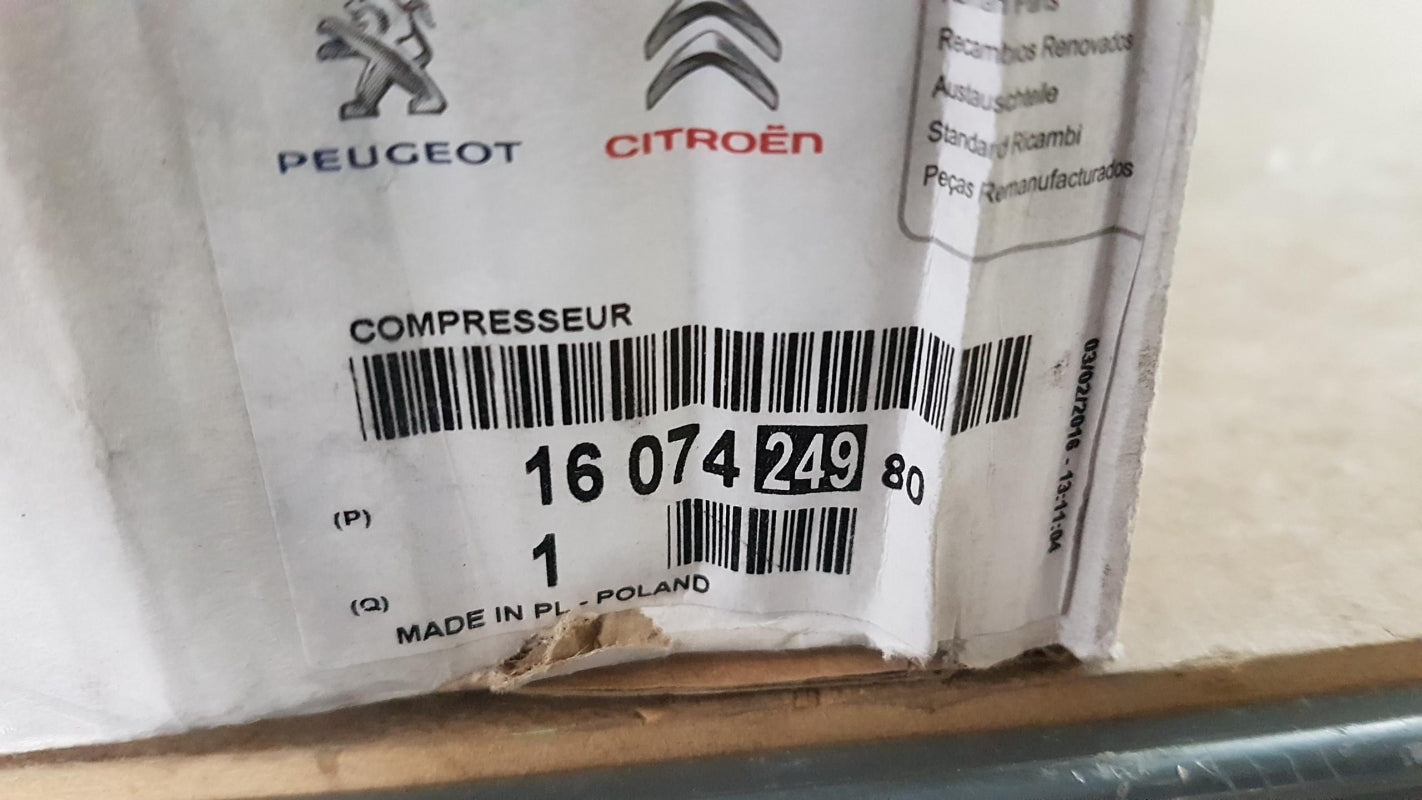 Original PEUGEOT 208 408 Klimakompressor 1607424980