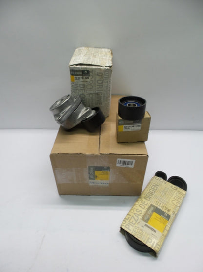 Original RENAULT Master II Trafic II Keilrippenriemensatz mit Rollen 7701477608