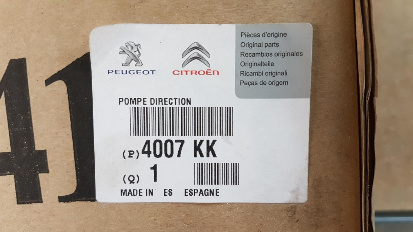 Original PEUGEOT Boxer III CITROEN Jumper III Servopumpe 4007KK