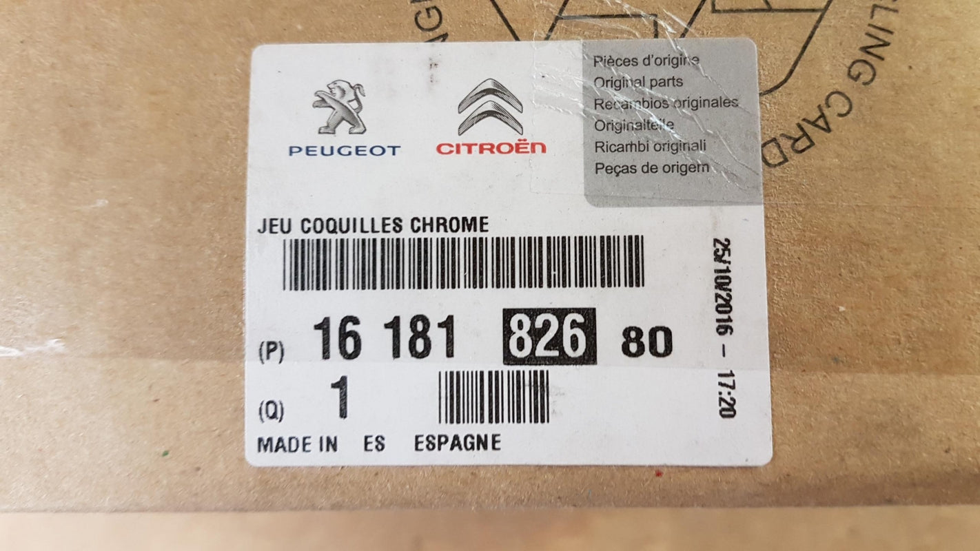 Original PEUGEOT 3008 II 5008 II Spiegelabdeckung Satz Chrom 1618182680