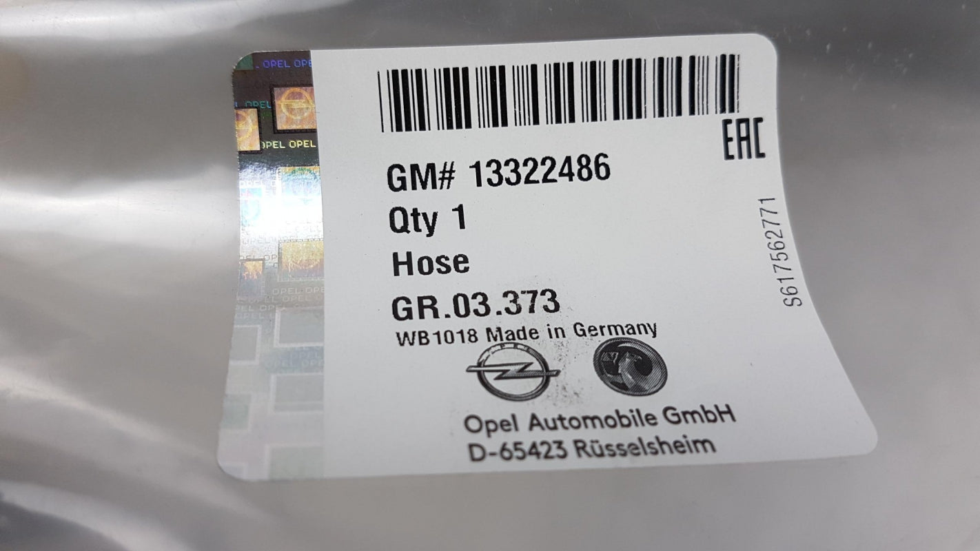 Original OPEL Zafira-B 2005-2015 Astra-H 2004-2014 Turboschlauch 13322486