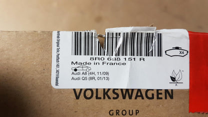 Original AUDI A8 D4 Bremsbeläge Vorne 8R0698151R