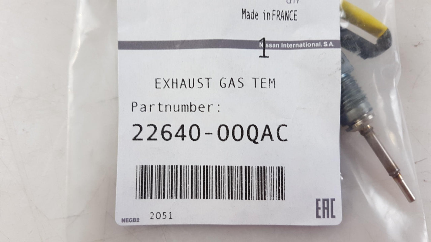 Original NISSAN Qashqai J10 J11 X-Trail T32 Abgastemperaturgeber 2264000QAC