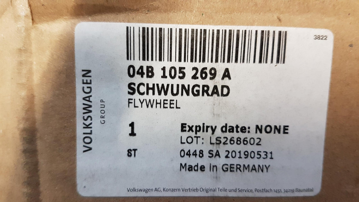 Original AUDI A1 (8X) 15-18 VW Polo V (6R) 15-18 Schwungrad 1.4 TDi 04B105269A
