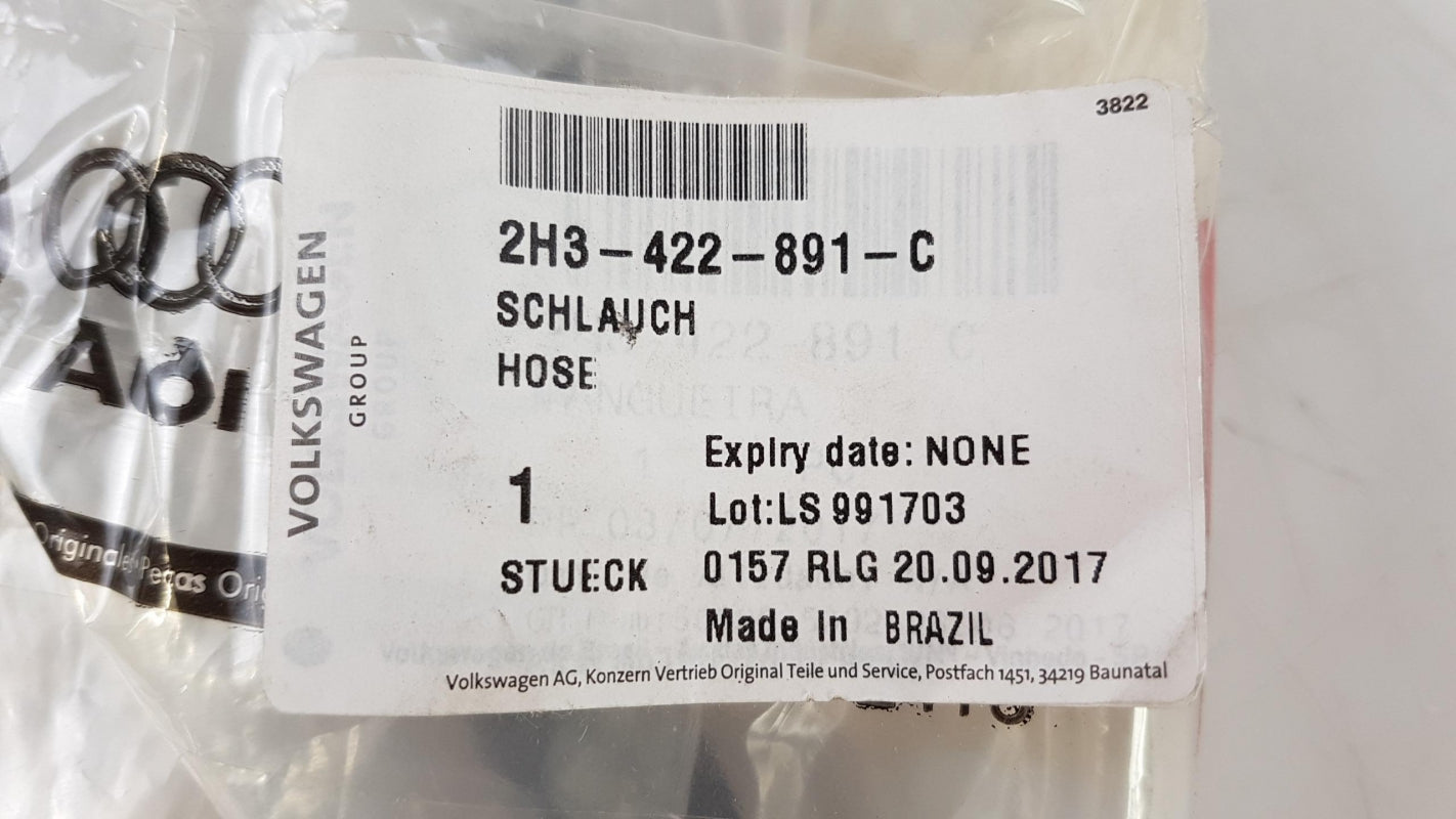 Original VW Amarok 2017-2022 Rücklaufschlauch Servo Lenkgetriebe LHD 2H3422891C