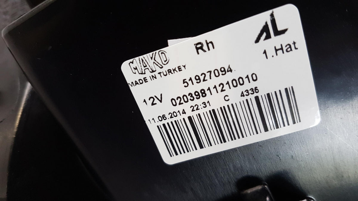 Original FIAT Nuova Punto 2012-2013 Heckleuchte Hinten Rechts 51927094