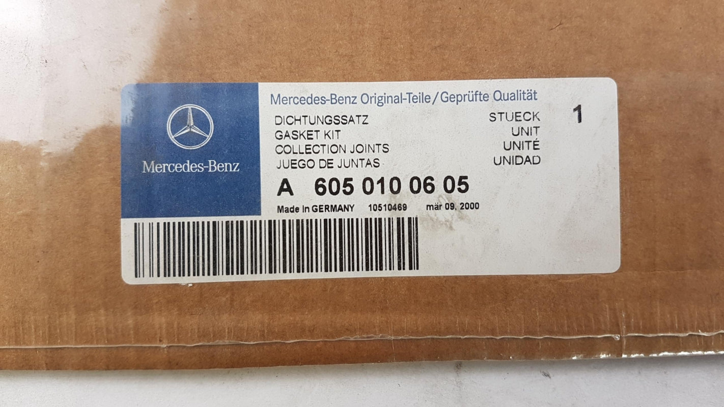 Original MERCEDES-BENZ C-Klasse W202 Kurbelgehäuse Dichtungssatz A6050100605