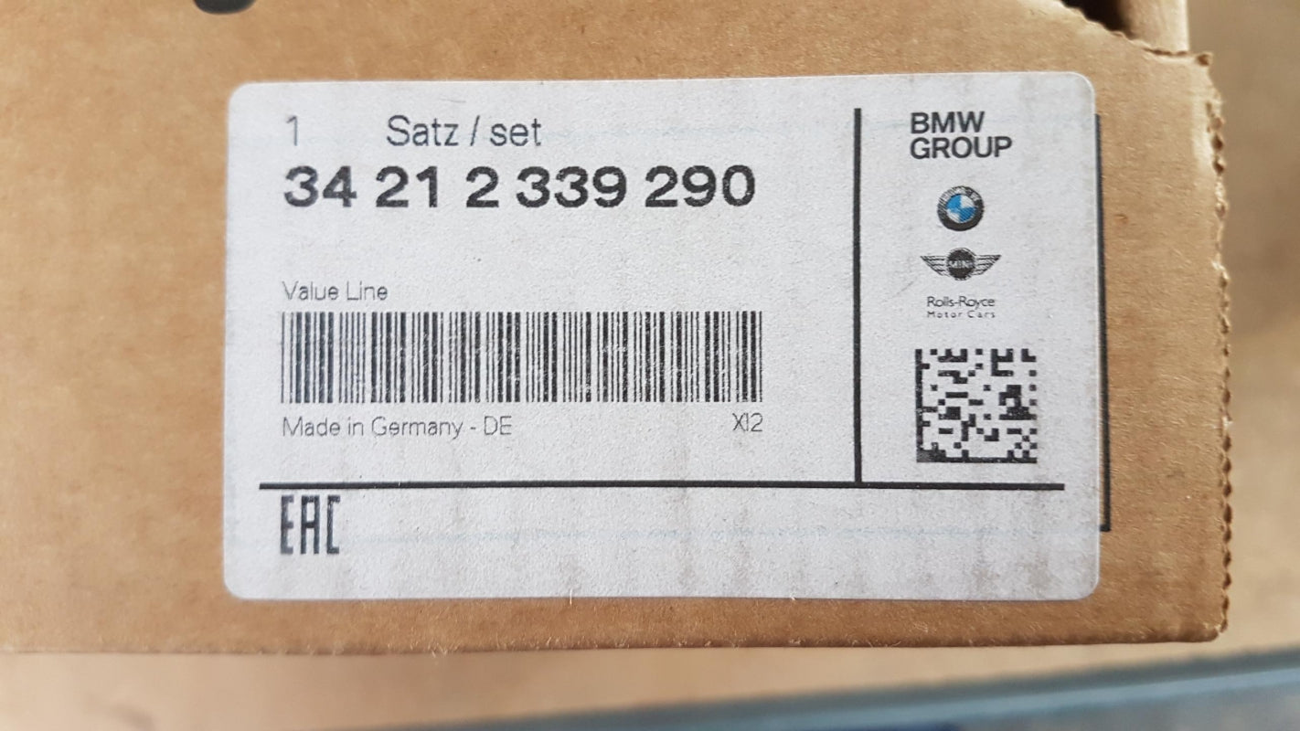 Original BMW 5' E60 E61 6' E63 E64 Bremsbelagsatz Bremsbeläge Hinten 34212339290