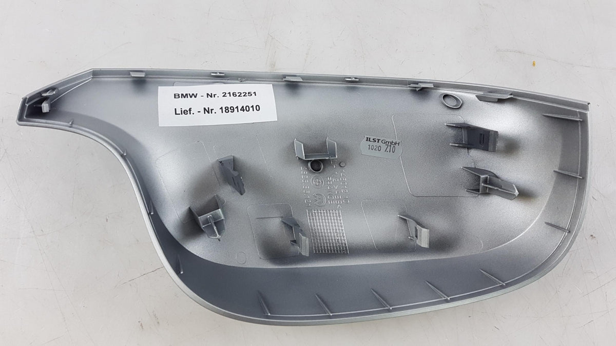 Original BMW X1 E84 X3 F25 Aussenspiegelkappe matt silber Links USA 51162162251