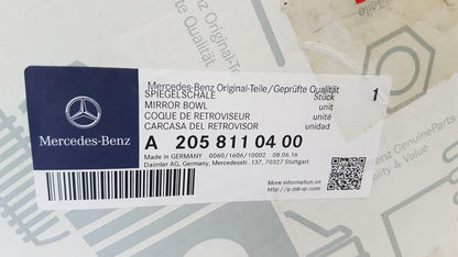 Original MERCEDES-BENZ C-Klasse W205 Außenspiegel Abdeckung Satz A2058110400