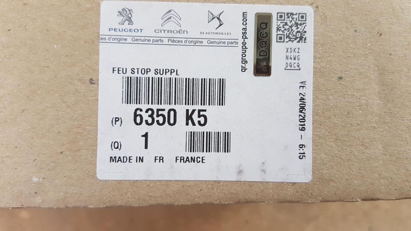 Original PEUGEOT 206 CITROEN C2 1998-2013 Zusatzbremsleuchte 6350K5