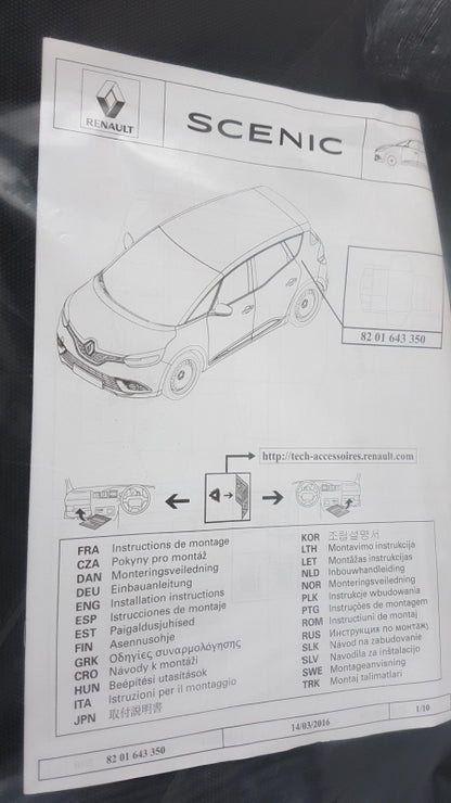 Original RENAULT Scenic IV Kofferraummatte Rutschfest Und Wasserdicht 8201643350