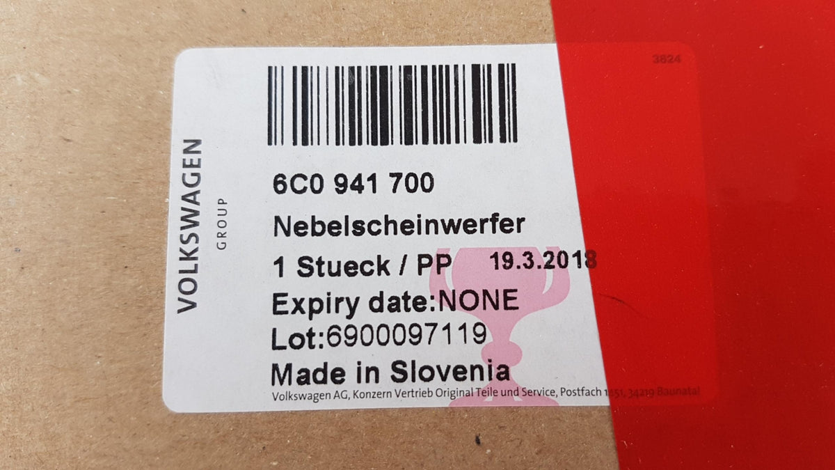 Original VW Caddy, CC, Eos, Golf Plus, Polo, Touran Nebelscheinwerfer 6C0941700