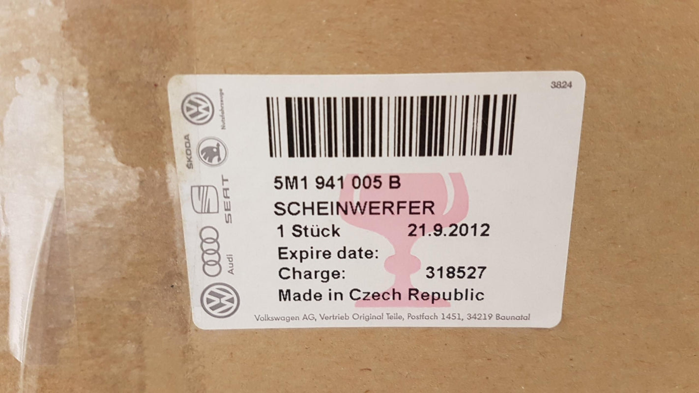 Original VW Golf Plus 5M (2005-2009) Scheinwerfer Halogen Links 5M1941005B