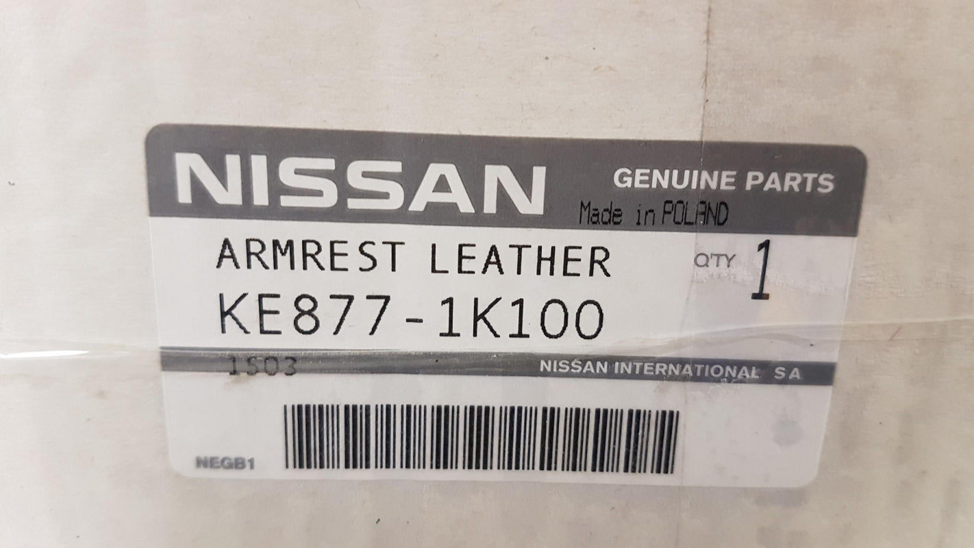 Original NISSAN Juke F15 Armlehne Leder Schwarz KE8771K100
