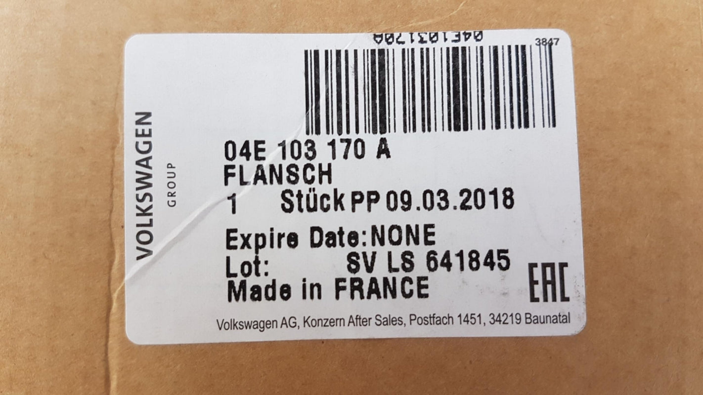 Original AUDI VW SKODA SEAT 1.4 TSI Kurbelwellendichtring hinten 04E103170A