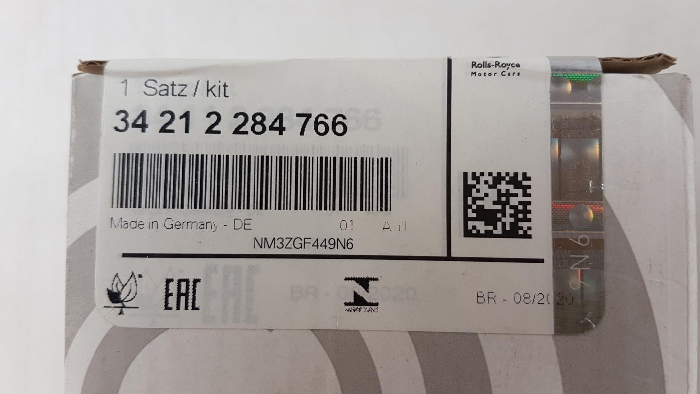 Original BMW M2 F87 M3 F80 M4 F82 F83 Bremsbeläge M-Perform. Hinten 34212284766