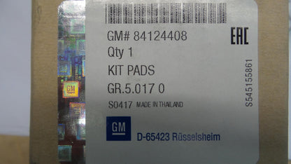 Original OPEL Insignia-B Bremsbeläge Bremsklötze vorne 84124408